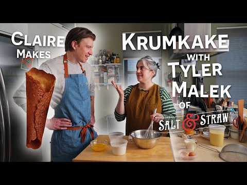 Claire Saffitz Learns To Make Krumkake For A Salt & Straw Holiday Ice Cream | Dessert People