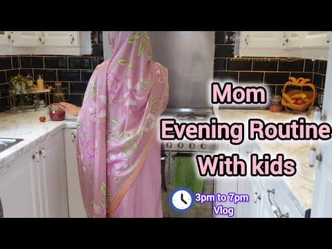 Evening Routine With Kids From Dinner To Bedtime|| Mom Life