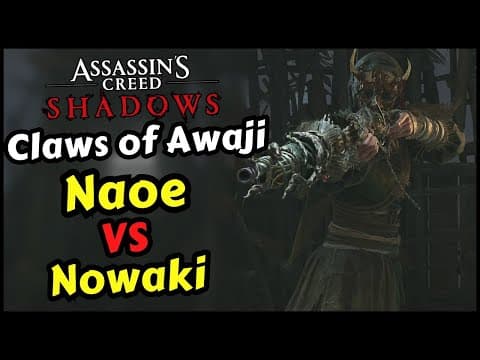 Naoe Vs Nowaki Boss Fight In Assassin's Creed Shadows Claws Of Awaji