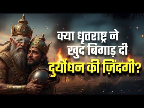 क्या धृतराष्ट्र ने खुद बिगाड़ दी दुर्योधन की ज़िंदगी? | Dr Vivek Bindra