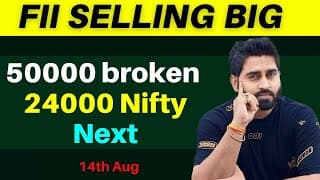 Fii Selling Big I Nifty & Banknifty Prediction For Tomorrow 14th Aug