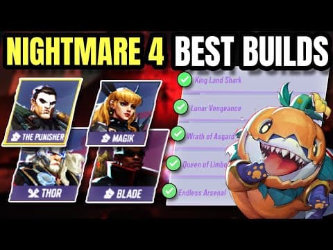 Easy Nightmare 4 Solo Builds For All Characters In Marvel Rivals Zombies