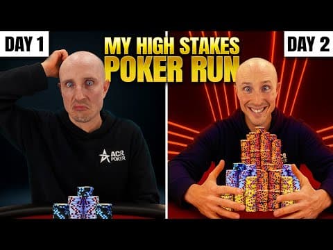 I Made Day 2 Of A $10 Million Poker Tournament!