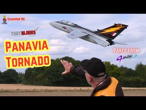 Built From Free Rcm&e Plan ! Tony Nijhuis Designs Panavia Tornado Rc Edf Jet With Wing Sweep (4-max)