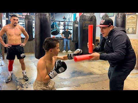 Eddy Reynoso Trains  Lil Champion In The Making - Teofimo Impressed By Skills!