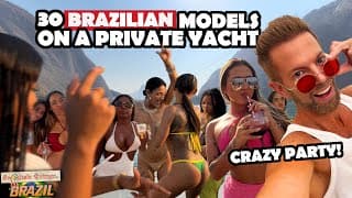 30 Brazilian Models On A Private Yacht!🇧🇷| Rio De Janeiro: Crazy Boat Party | Brazil Travel