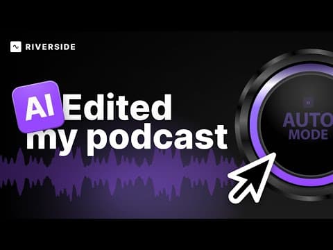 Use Ai To Edit Your Podcast Automatically (game Changer!)