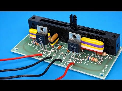 How Were Power Control Circuits Designed 40 Years Ago? | Kit Electronics From The 1980s