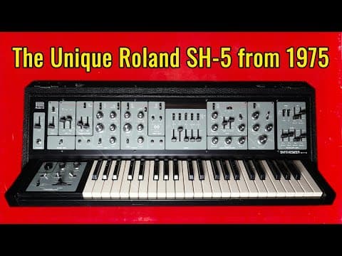 The Unique Roland Sh-5 From 1975