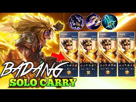 Badang Solo Carry Domination | Best Badang Build 2025 - Mlbb