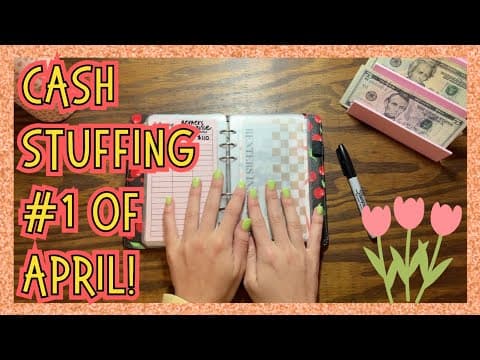 Cash Stuffing #1 Of April!🧡 *low Income*sahm*