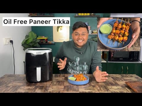 Oil Free Paneer Tikka || AGARO Galaxy Digital Air Fryer