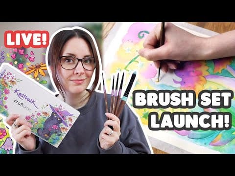 Kattvalk X Craftamo Brush Set Launch - Live Paint With Me, Exclusive Discount & Giveaway!
