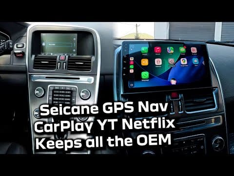 Android Gps Carplay Head Unit - Seicane Volvo Xc60 Installation & Review