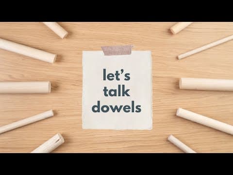 How I Prepare Dowels For Weaving! (cut, Sand, Stain)