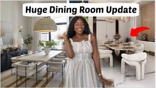 Extreme Dining Room Makeover Start To Finish + Budget Friendly Tips | Aesthetic Room Transformation