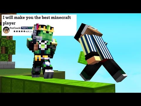 I Hired A ''pro'' Minecraft Coach, Then Destroyed Him