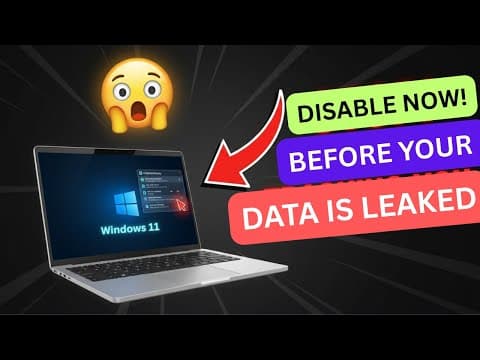 Urgent: Disable This Windows 11 Feature Before Your Data Leaks