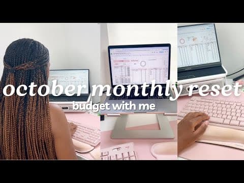 Monthly Reset | October 2025 Budget | Budget With Me | How To Budget For Beginners | Monets Money