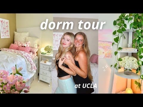 Dorm Tour At Ucla 🤍🎀 College Room Tour