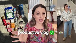 Chatty, Cozy, Productive Vlog  🧺✅🩵  My To-do List, Easy Crockpot Meal, Cvs Drugstore Haul