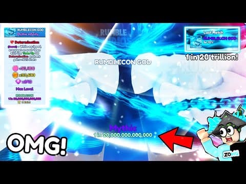 5e-12% ⚡️🥳 Got #1 Mythic *god* Infinity (1 In 20,000,000,000,000) In Bubble Gum Simulator Infinity