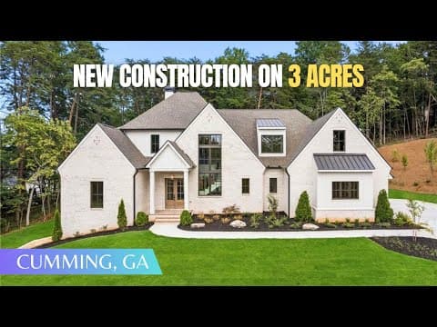 Luxury New Construction On 3 Acres W/chef's Kitchen + Scullery + 2 Laundry Rooms + Huge Bonus Room