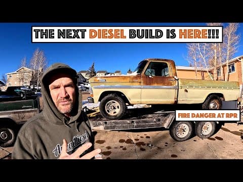 #844 - Drove Bumpside Diesel Seven Hours For Next Diesel Build! Fire Danger Around The Ranch!