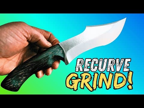 Grinding A Clean Recurve On A Knife