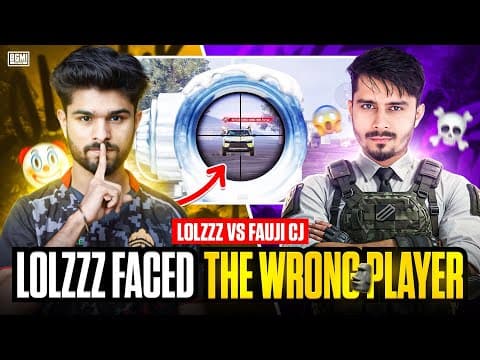 Lolzzz Gaming Faced The Wrong Player Today 😱 Youtuber Vs Streamer - Bgmi New Update Gameplay