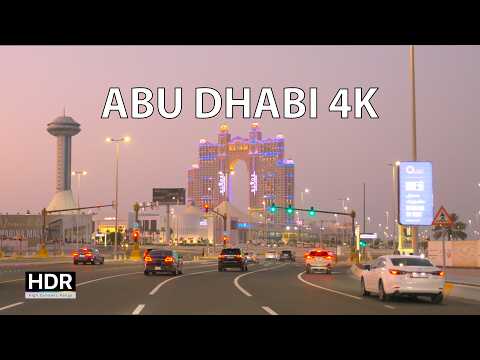[hdr Version] Abu Dhabi 4k - Sunset Drive