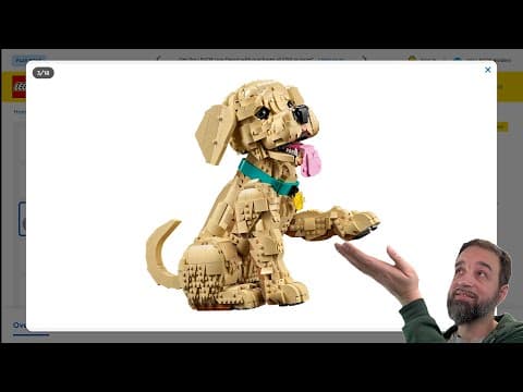 New Lego Golden Retriever Puppy Set Reveal & My Thoughts As A Dog Dad! #notsponsored 11384