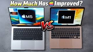 M1 Vs M5 Macbook Pro - Holy Smokes, M1 Was This Slow?! 🤯