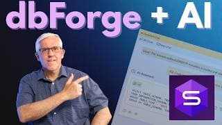 Ai For Sql Server: Dbforge Studio + Ai Assistant (full Demo)