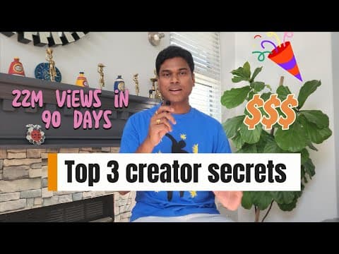 I got 22 Million Views in 90 Days and monetized! My Viral Journey & Top 3 YouTube Growth Secrets 🚀🔥