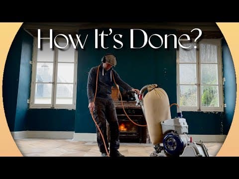 Restoring The Original Oak Floors