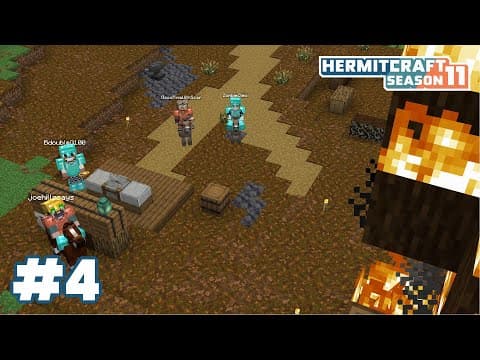 Good Times With A Scarsonist?! Fire Inspection From Pearlescentmoon! — Hermitcraft 11: Ep 4