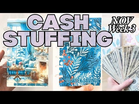 Cash Stuffing November Week 3 | Single Income Cash Budgeting Money Binders | Jordan Budgets