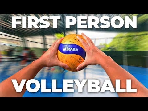 First Person Volleyball Is Absolutely Incredible | Pov Volleyball Episode 1