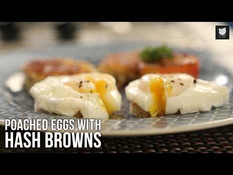 Poached Eggs With Hash Browns | Healthy & Hearty Breakfast Recipe | Easy Egg Recieps At Home