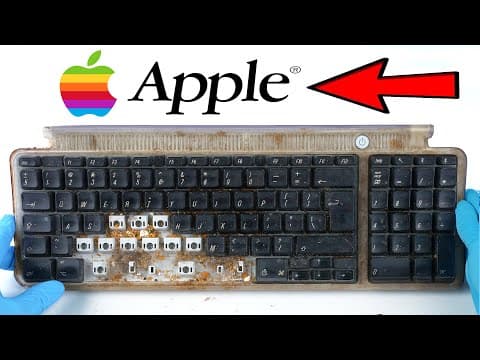 I Cleaned The Dirtiest Apple Keyboard!