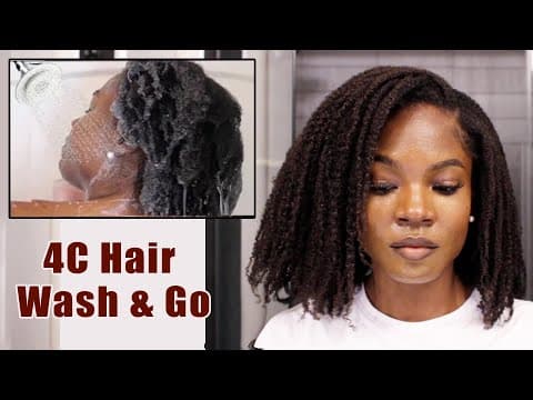 How To Do A Stretched Wash And Go On 4c Natural Hair | 4c Wash & Go, Define 4c Curls, Simple Routine