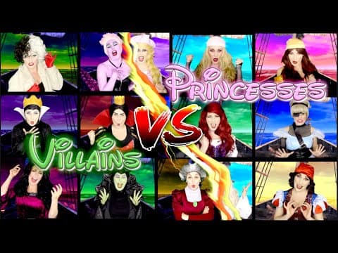 Disney Princesses Vs Villains Sea Shanty - Ultimate Disney Pirate Parody