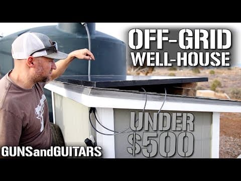 Cheap And Easy Diy Off-grid Well House (for Less Than $500) With Goldenmate 12v Lifepo4 Battery