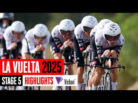 Flawless Team Team-trial Performance 🚀 Vuelta A España 2025 Stage 5 Highlights