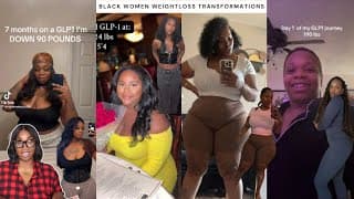 The Glp-1 Effect! Black Women Amazing Weight Loss Transformations! Chat | Motivation