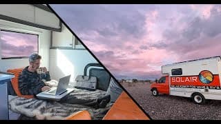 Cozy Winter Vanlife Camping In A Yuma Arizona Parking Lot