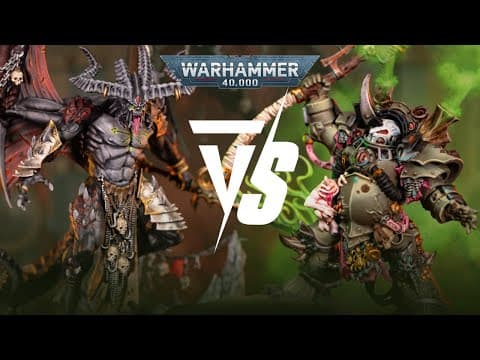 Chaos Daemons Vs Death Guard: 2000pts Warhammer 40k Battle Report