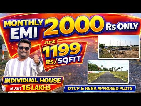 மாதம் 2000 Rs Emi ல அருமையான வீட்டுமனை ! 0 % Interest | Low Budget Plots | Video Shop