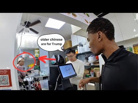 Sneaky Black Man Eavesdrop In Chinese